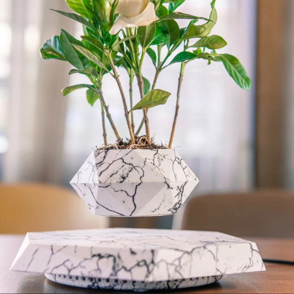 Indoor Floating Plant Pot 360° Rotation Lightweight & Cable-Free