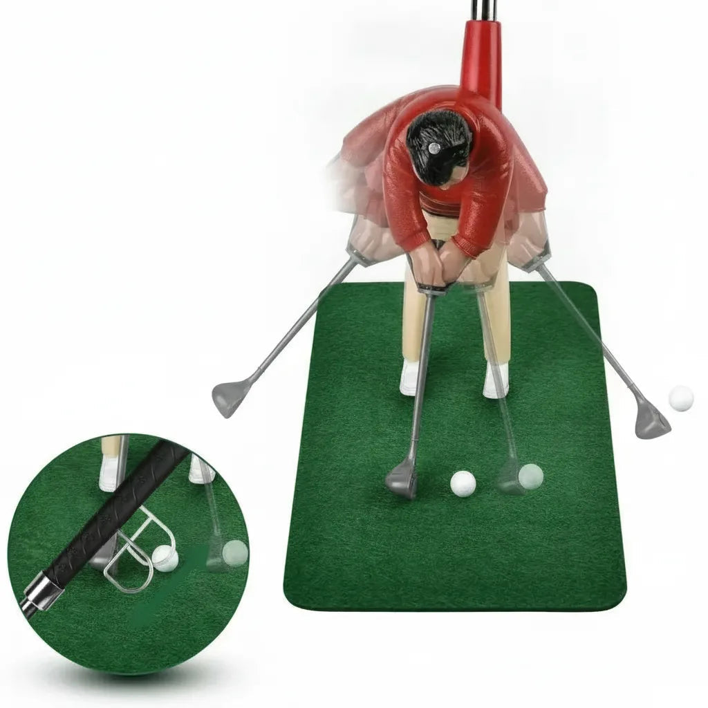 Indoor Golf Set 5 Clubs Putting Mat & Movable Cup