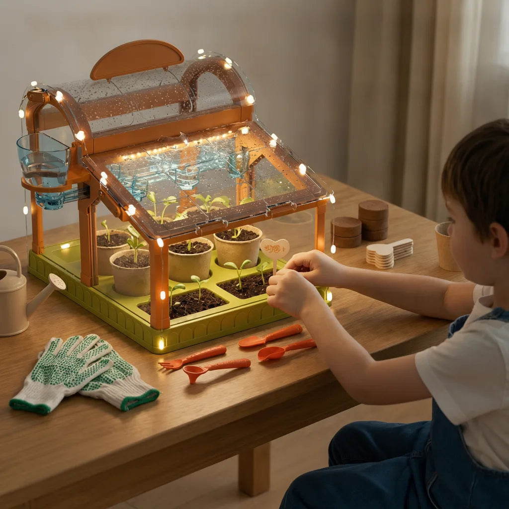 Indoor Greenhouse For Kids Acrylic Mist System