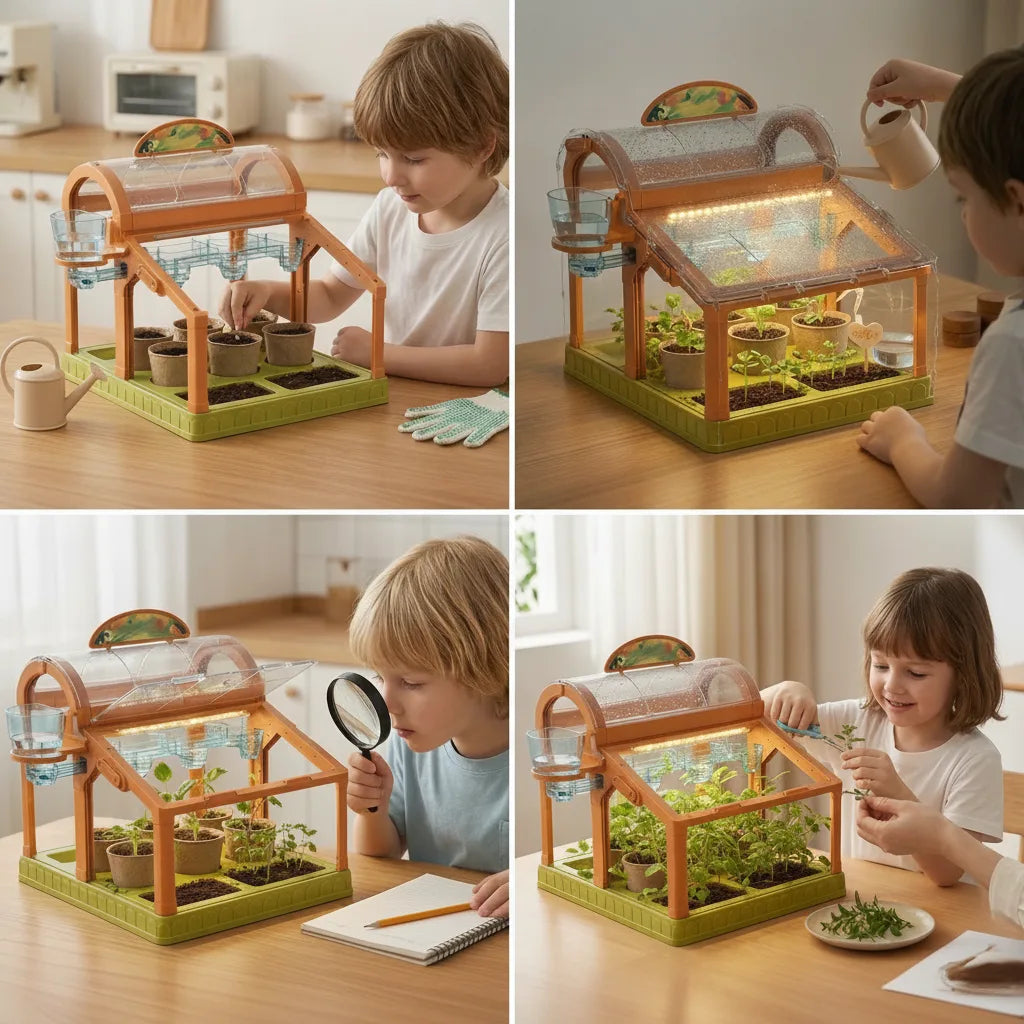 Indoor Greenhouse For Kids Acrylic Mist System