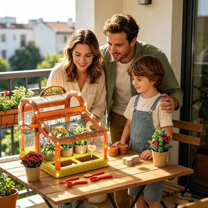 Indoor Greenhouse For Kids Acrylic Mist System