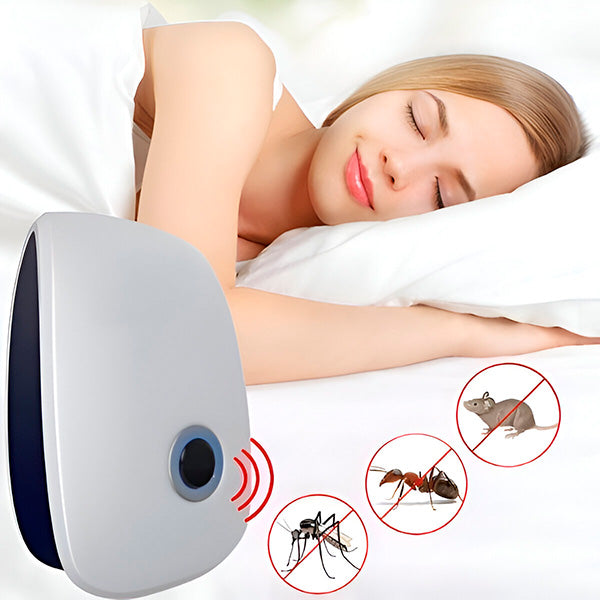 Indoor Pest Repeller Ultrasonic Chemical-Free Plug-In