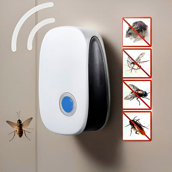 Indoor Pest Repeller Ultrasonic Chemical-Free Plug-In