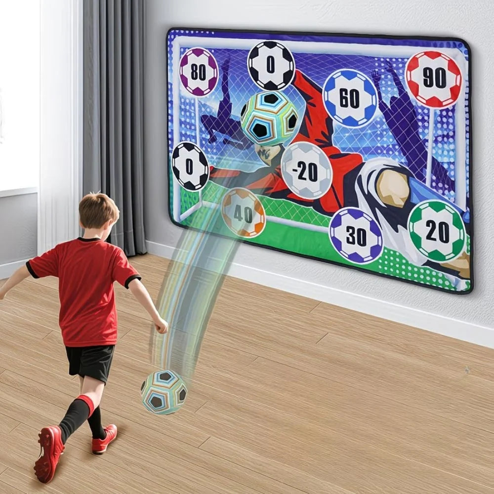 Indoor Soccer Target Sticky Balls Multiple Scoring Zones