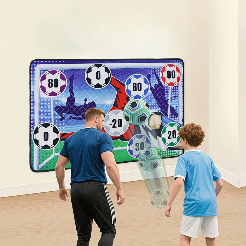 Indoor Soccer Target Sticky Balls Multiple Scoring Zones