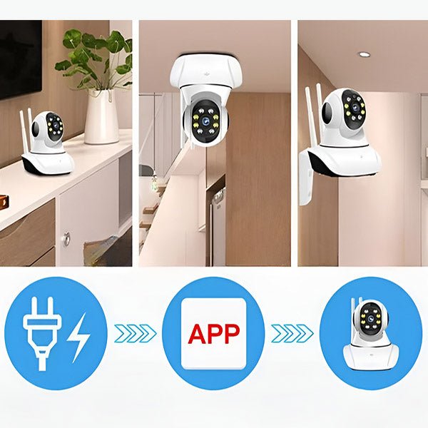 Indoor Wi-Fi Camera 1080p Pan & Tilt Night Vision