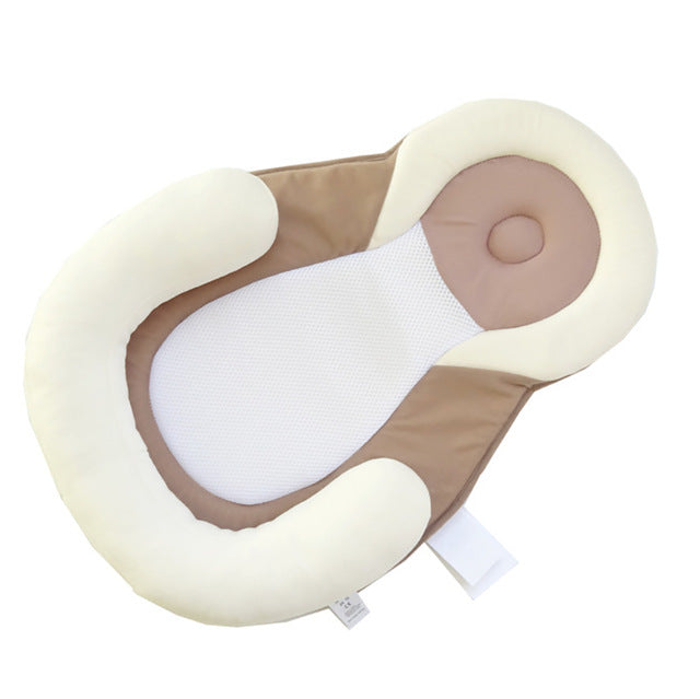 Infant Sleep Nest Anti-Rollover Pediatrician-Designed Headrest Breathable Cotton Blend