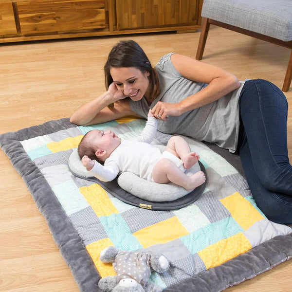 Infant Sleep Nest Anti-Rollover Pediatrician-Designed Headrest Breathable Cotton Blend