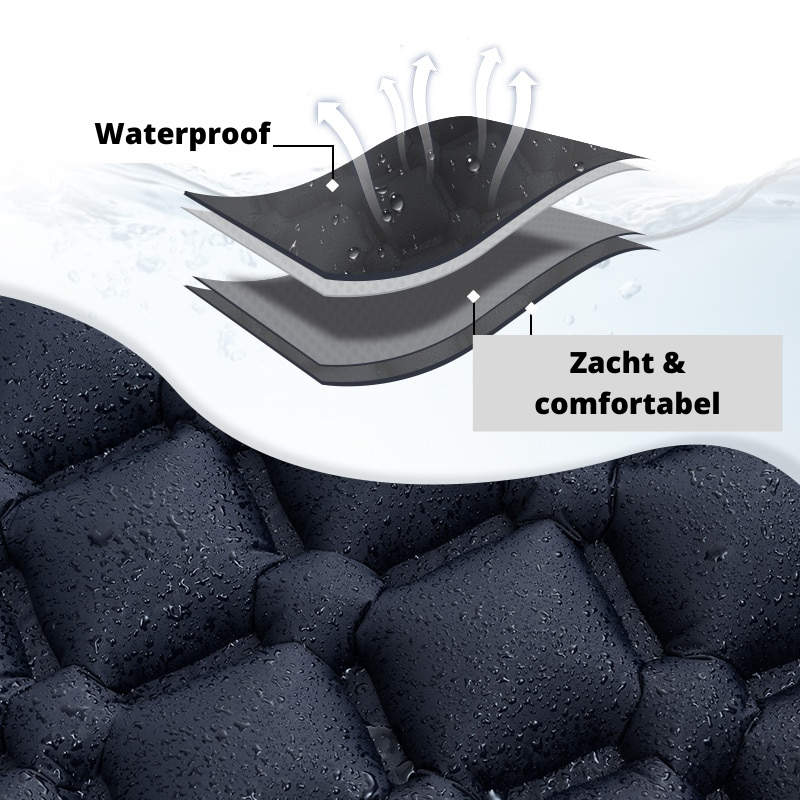 Inflatable Camping Mat Built-In Pump & Integrated Pillow