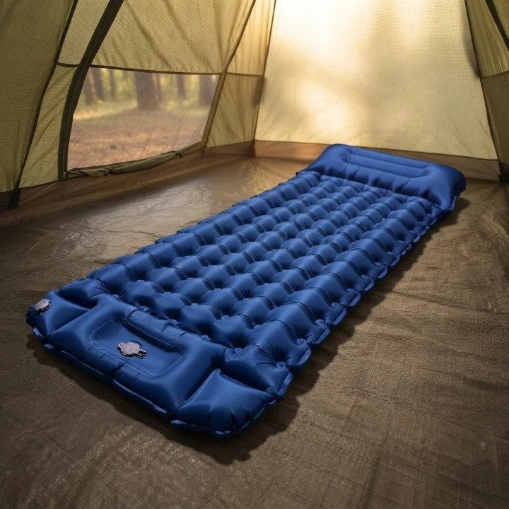 Inflatable Camping Mat Integrated Foot Pump Insulated 3.94 Inch