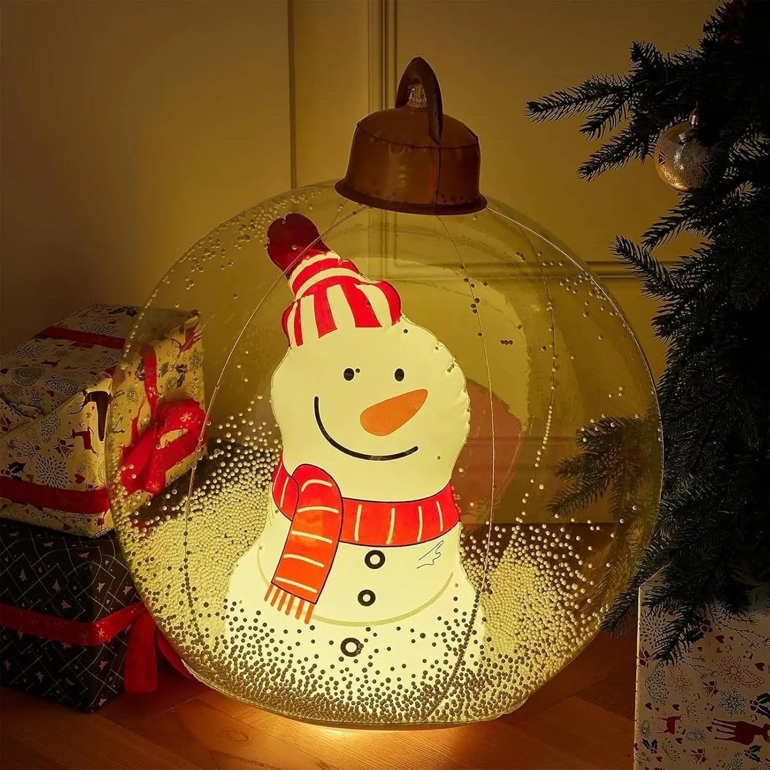 Inflatable Christmas Ornament Integrated LED & Remote 60 cm