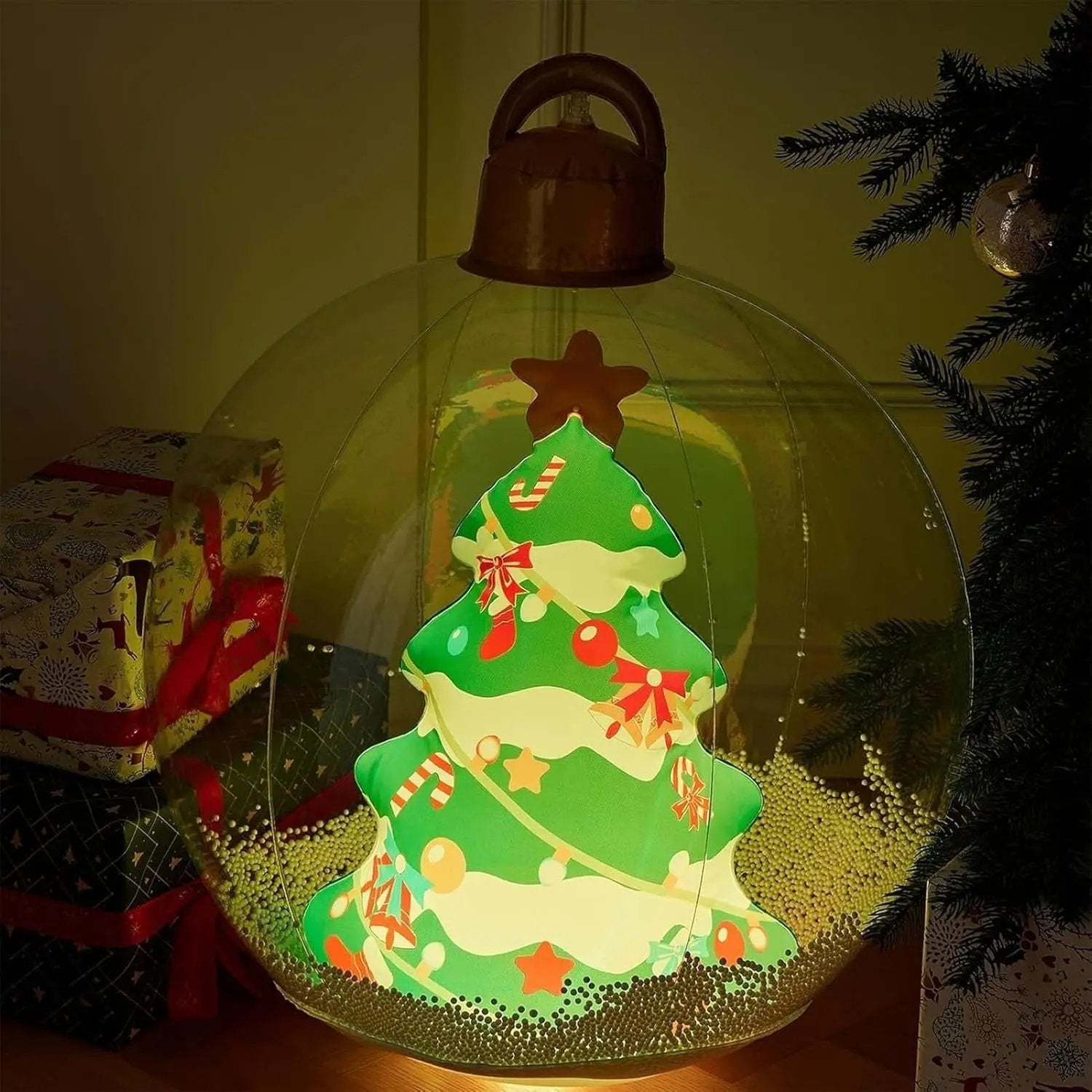 Inflatable Christmas Ornament Integrated LED & Remote 60 cm