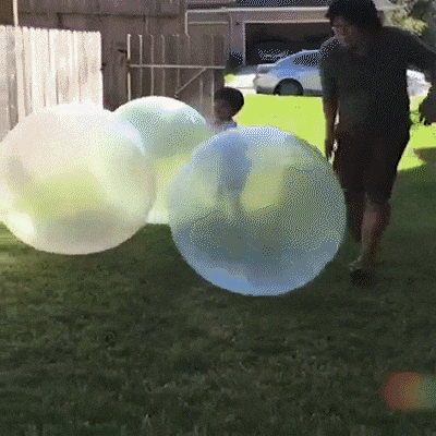 Inflatable Jumping Ball Tear-Resistant TPR Set of 2