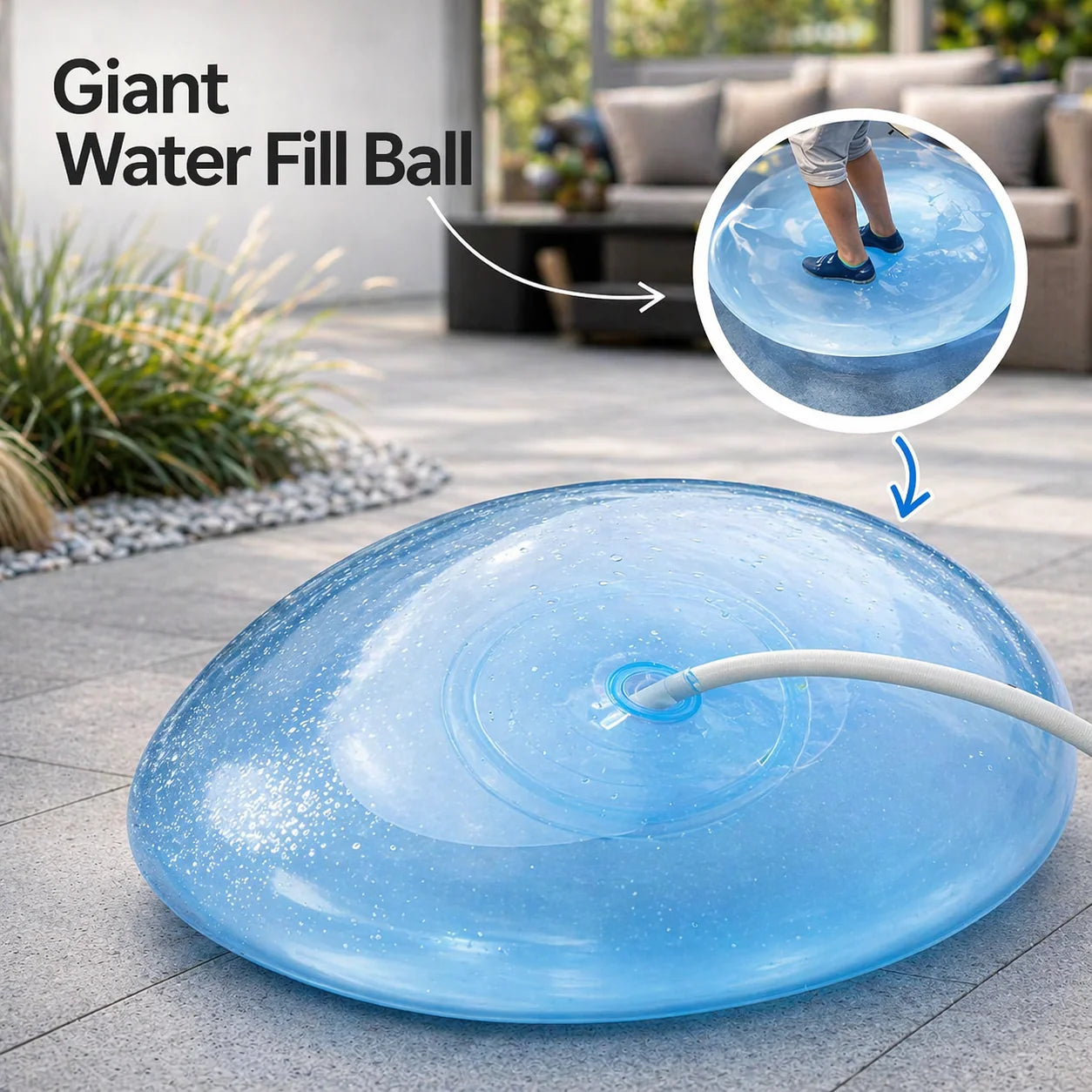 Inflatable Play Ball Tear-Resistant TPR & Self-Sealing Valve