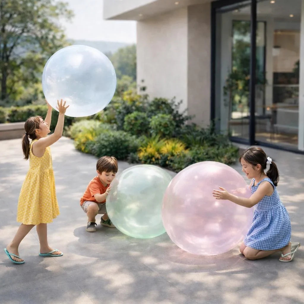 Inflatable Play Ball Tear-Resistant TPR & Self-Sealing Valve