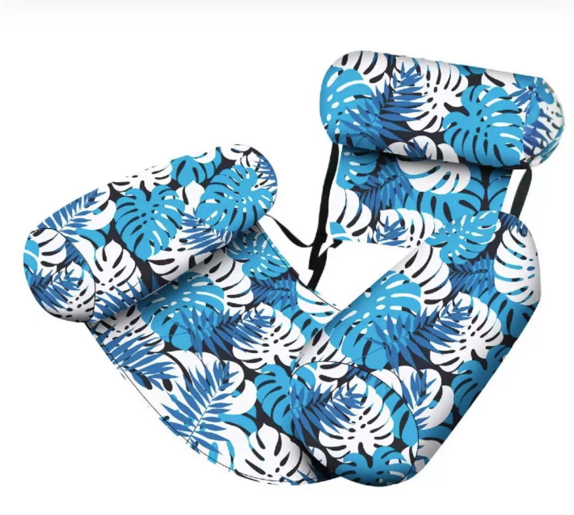 Inflatable Pool Hammock Breathable Mesh Backrest & Stable Float