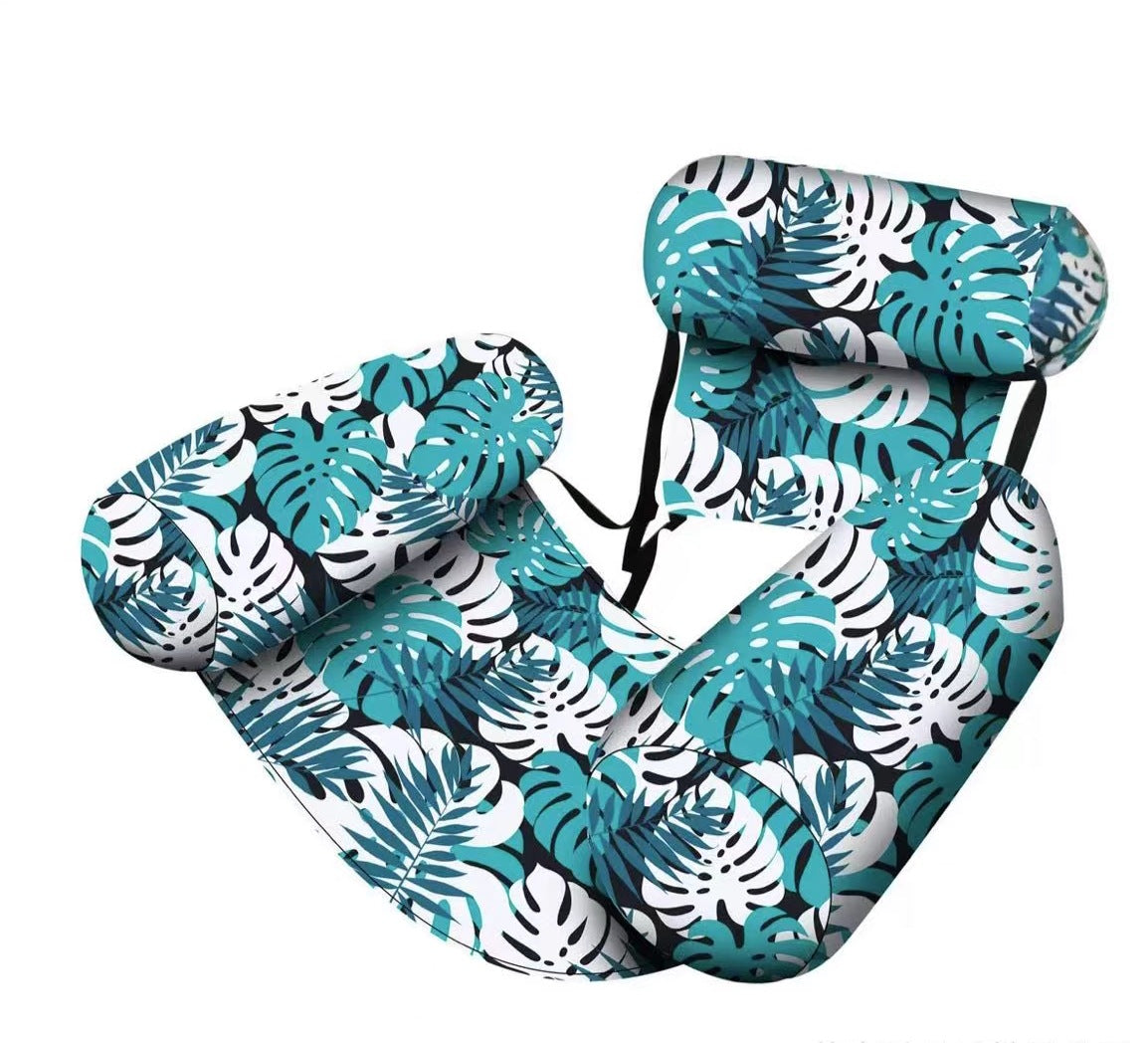 Inflatable Pool Hammock Breathable Mesh Backrest & Stable Float