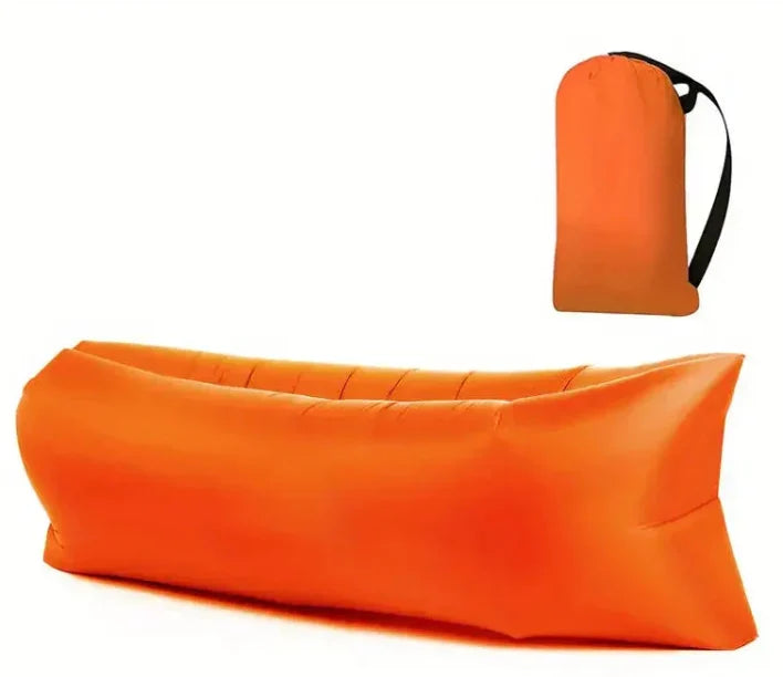 Inflatable Travel Lounger Pump-Free Lightweight Foldable