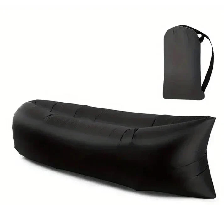 Inflatable Travel Lounger Pump-Free Lightweight Foldable