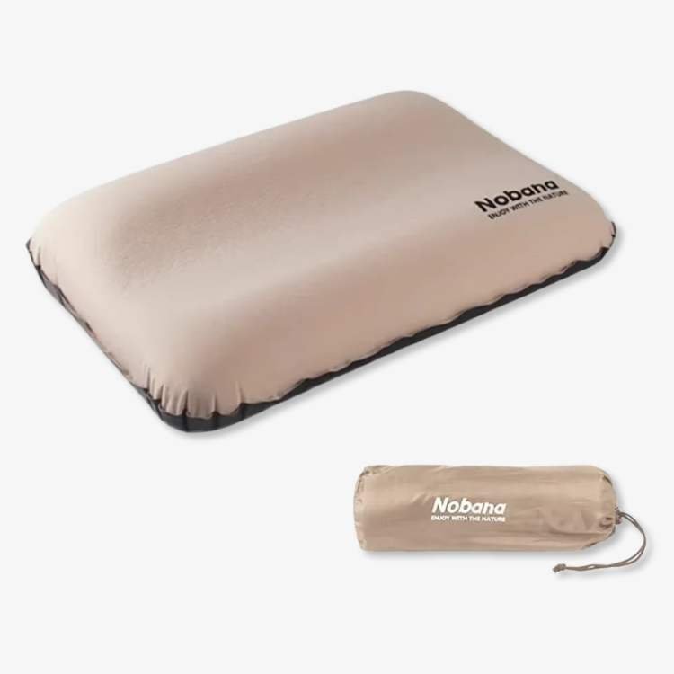 Inflatable Travel Pillow Ergonomic Neck Support Quick Inflate