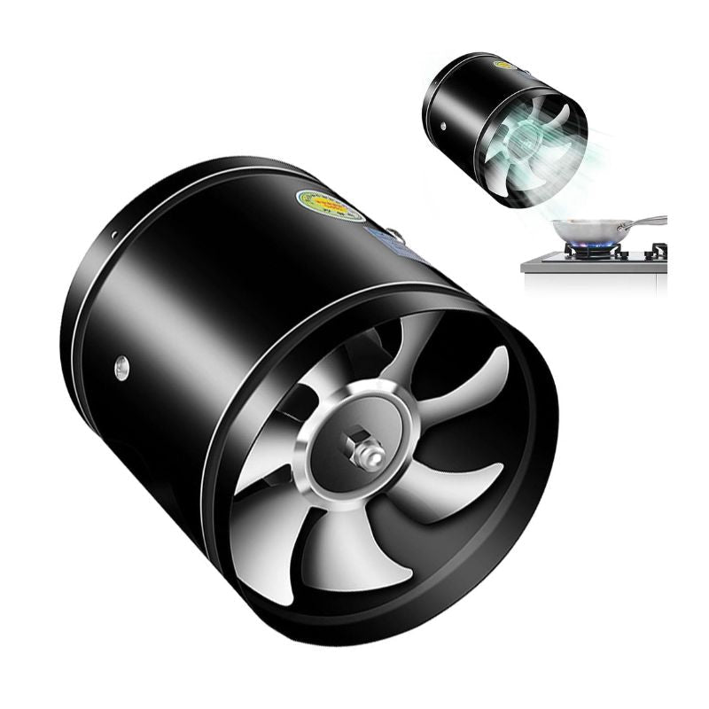 Inline Duct Fan Quiet Powerful Metal Housing