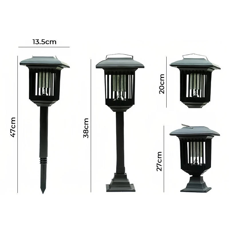Insect Lamp Solar-Powered UV & Warm Light