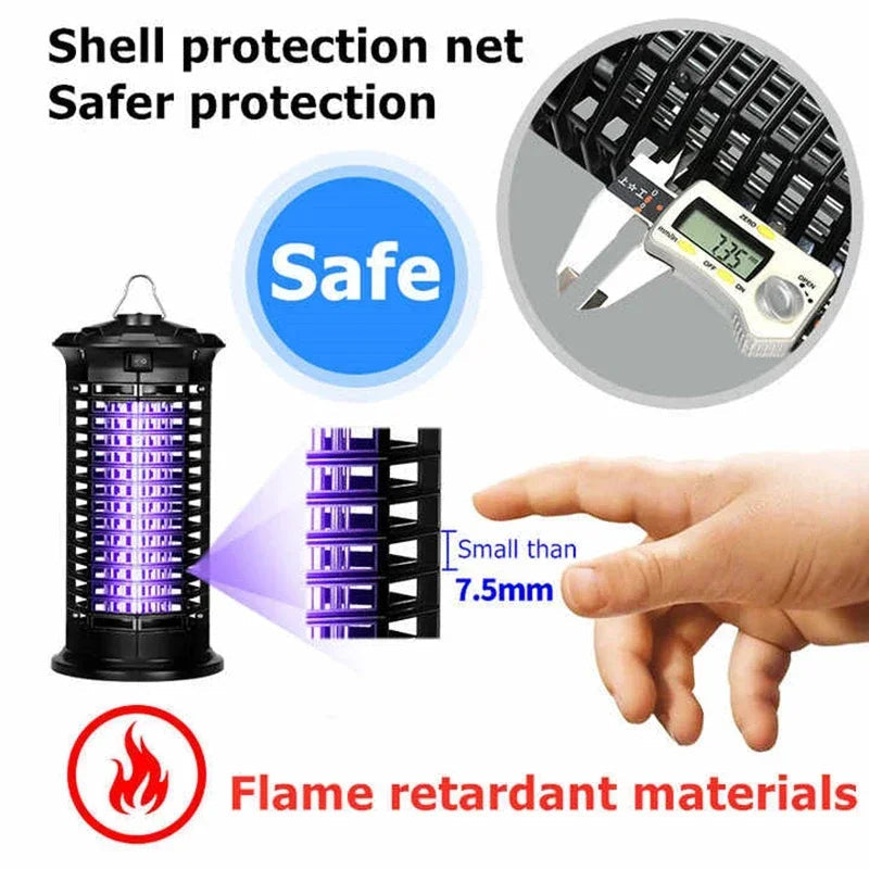 Insect Trap 360-Degree UV LED Electric Grid Pet-Safe
