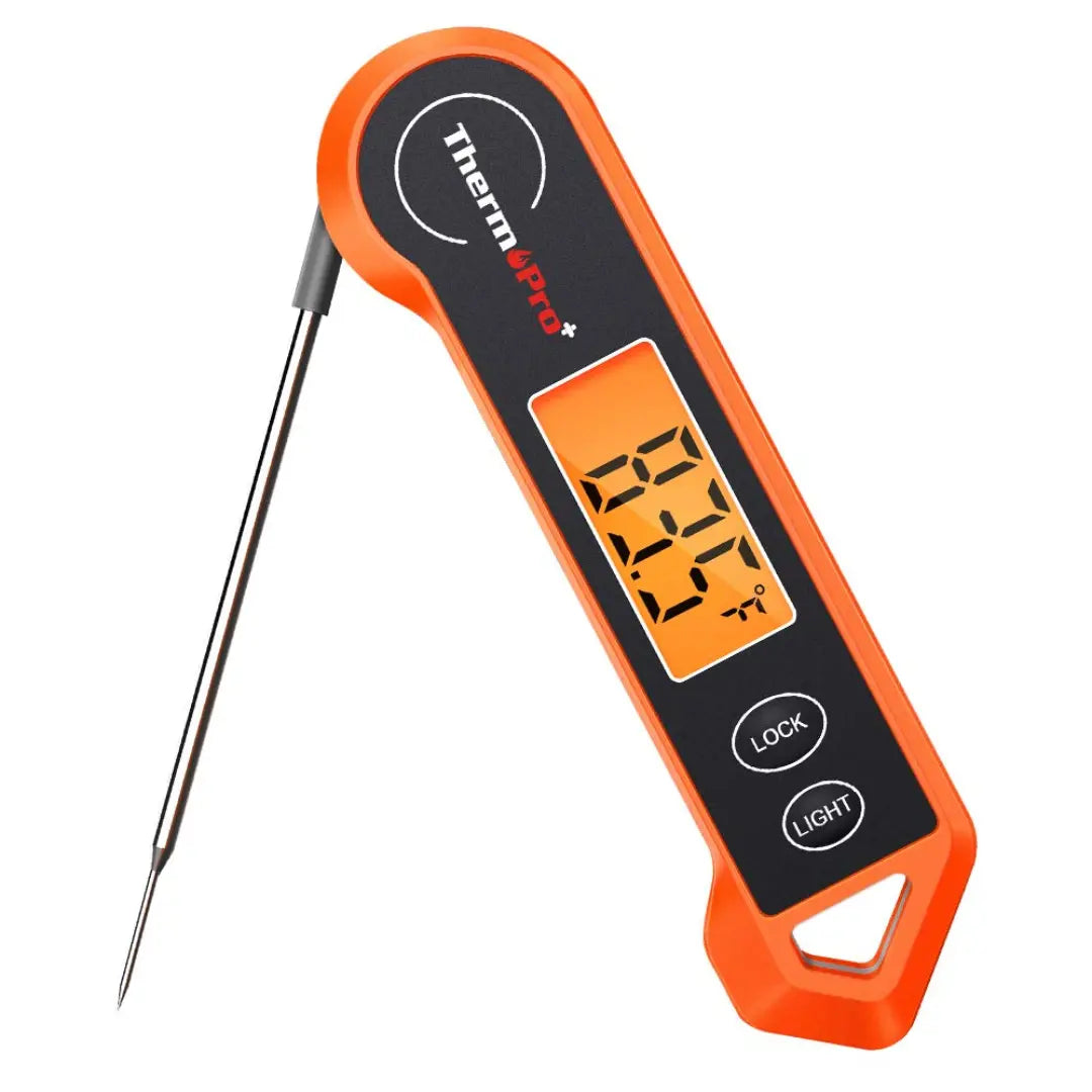 Instant-Read Cooking Thermometer Fast 3-4s Readings Motion-Activated Backlit Display