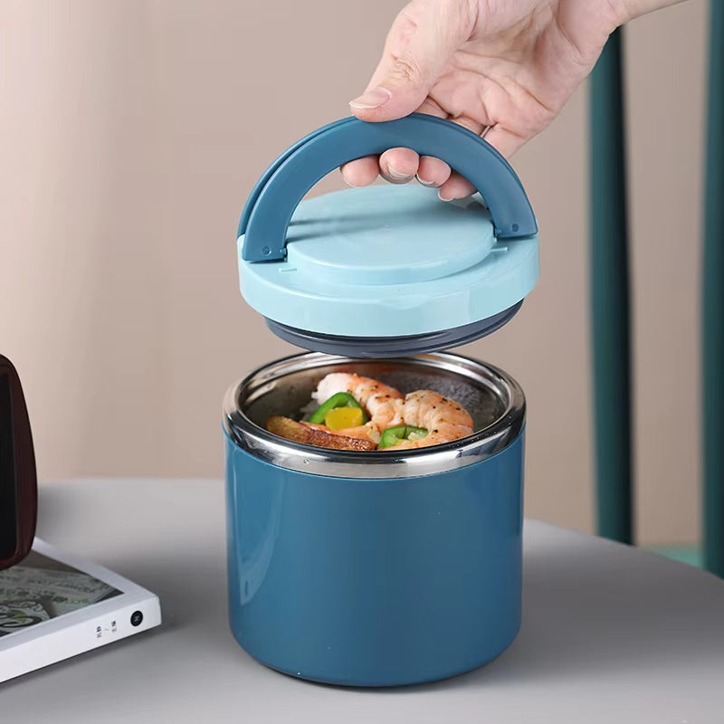 Insulated Food Container Double-Walled Stainless Steel Leak-Proof Screw Cap
