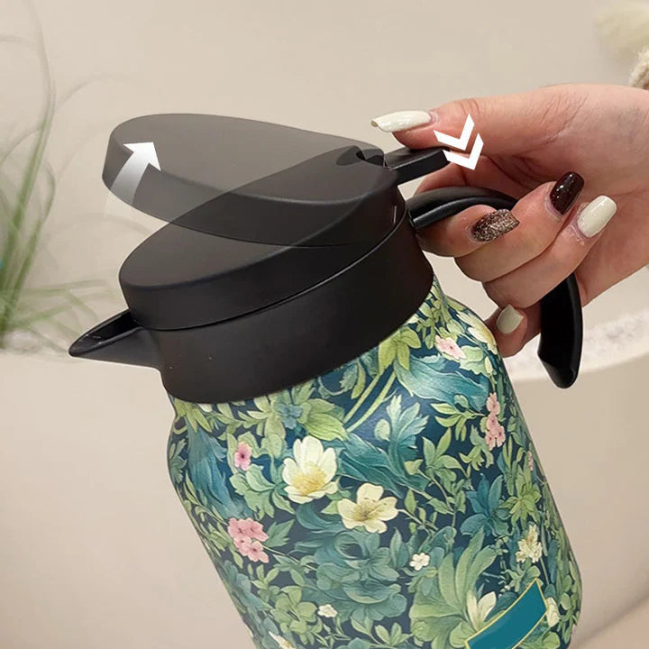 Insulated Jug 316 Stainless One-Hand Push Lid One Liter