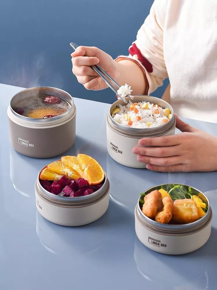 Insulated Lunch Box Vacuum Sealed Stainless Steel & Leak-Proof