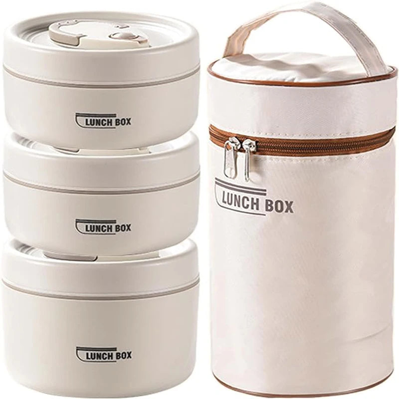 Insulated Lunch Container Set Airtight Leak-Proof Stainless Steel