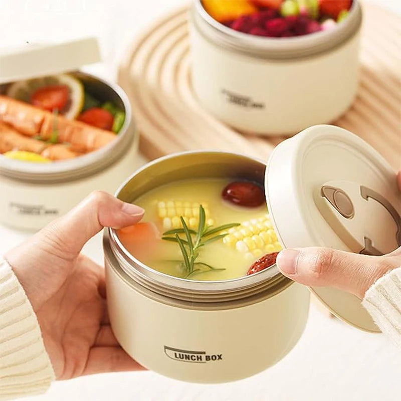 Insulated Lunch Container Set Airtight Leak-Proof Stainless Steel