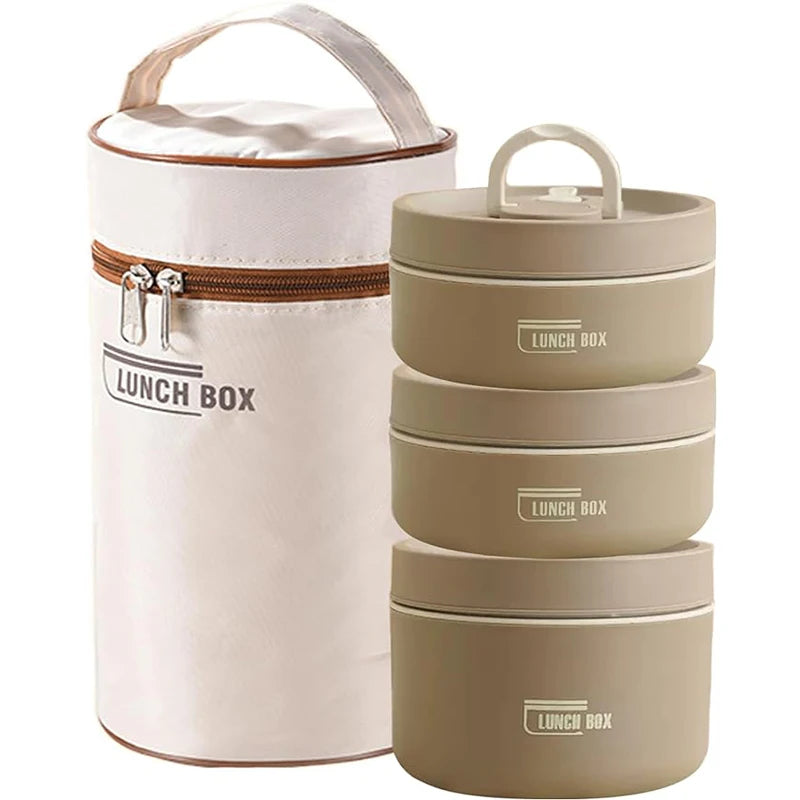 Insulated Lunch Container Set Airtight Leak-Proof Stainless Steel