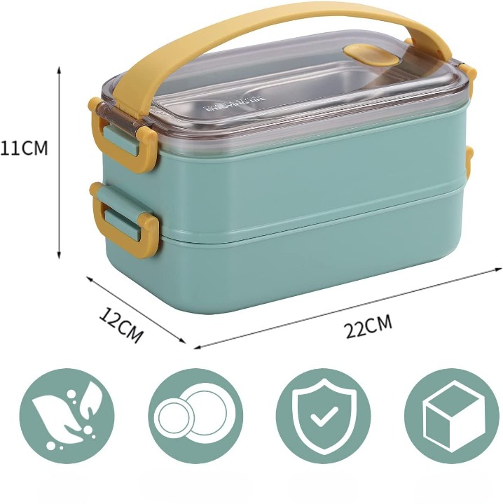 Insulated Lunchbox Double-Wall Stainless Steel Leak-Proof Seal