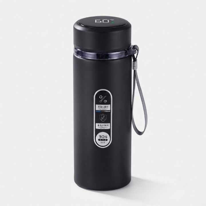 Insulated Thermos Bottle LED Temperature Display Stainless Steel