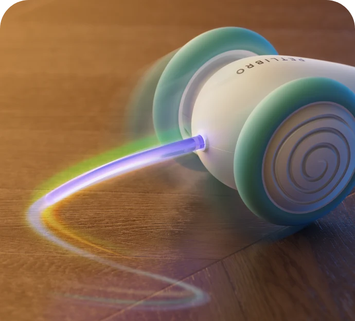 Interactive Cat Toy Self-Driving Laser Obstacle Detection & Self-Righting