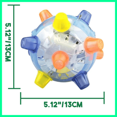 Interactive Dog Ball Automatic Jumping LED & Sound