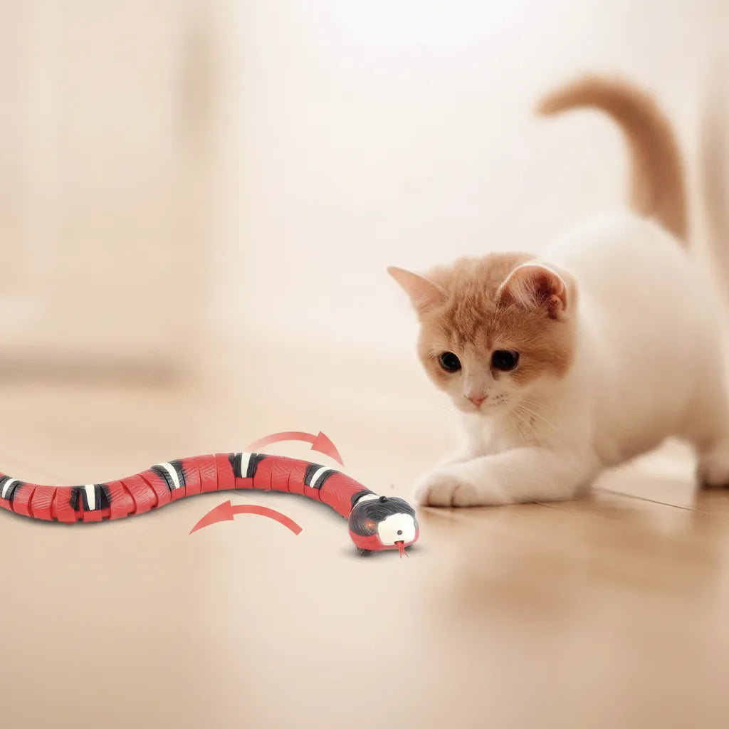 Interactive Snake Toy Sensor-Activated USB Rechargeable