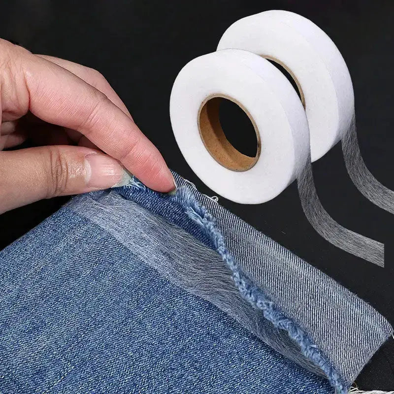Iron-On Hem Tape Cotton Double-Sided Adhesive 64m Roll