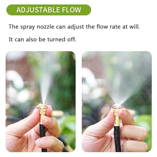 Irrigation System 360° Adjustable Sprayers Tool-Free Installation