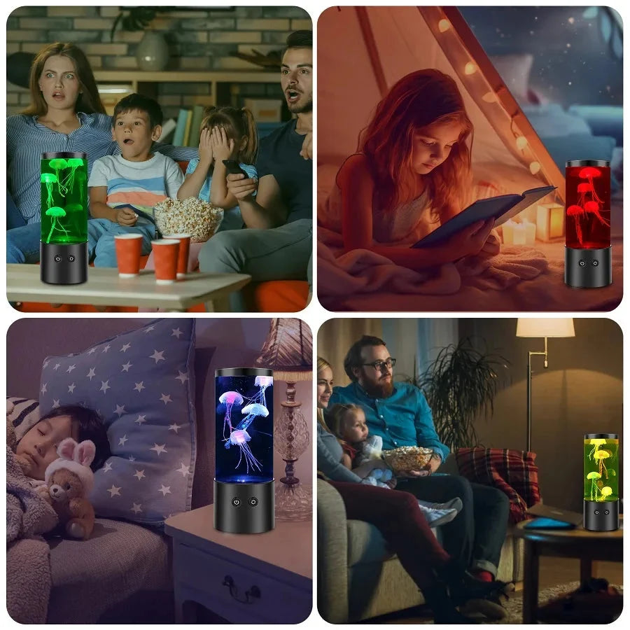 Jellyfish Lamp Color-Changing LED Quiet Motion USB & Battery