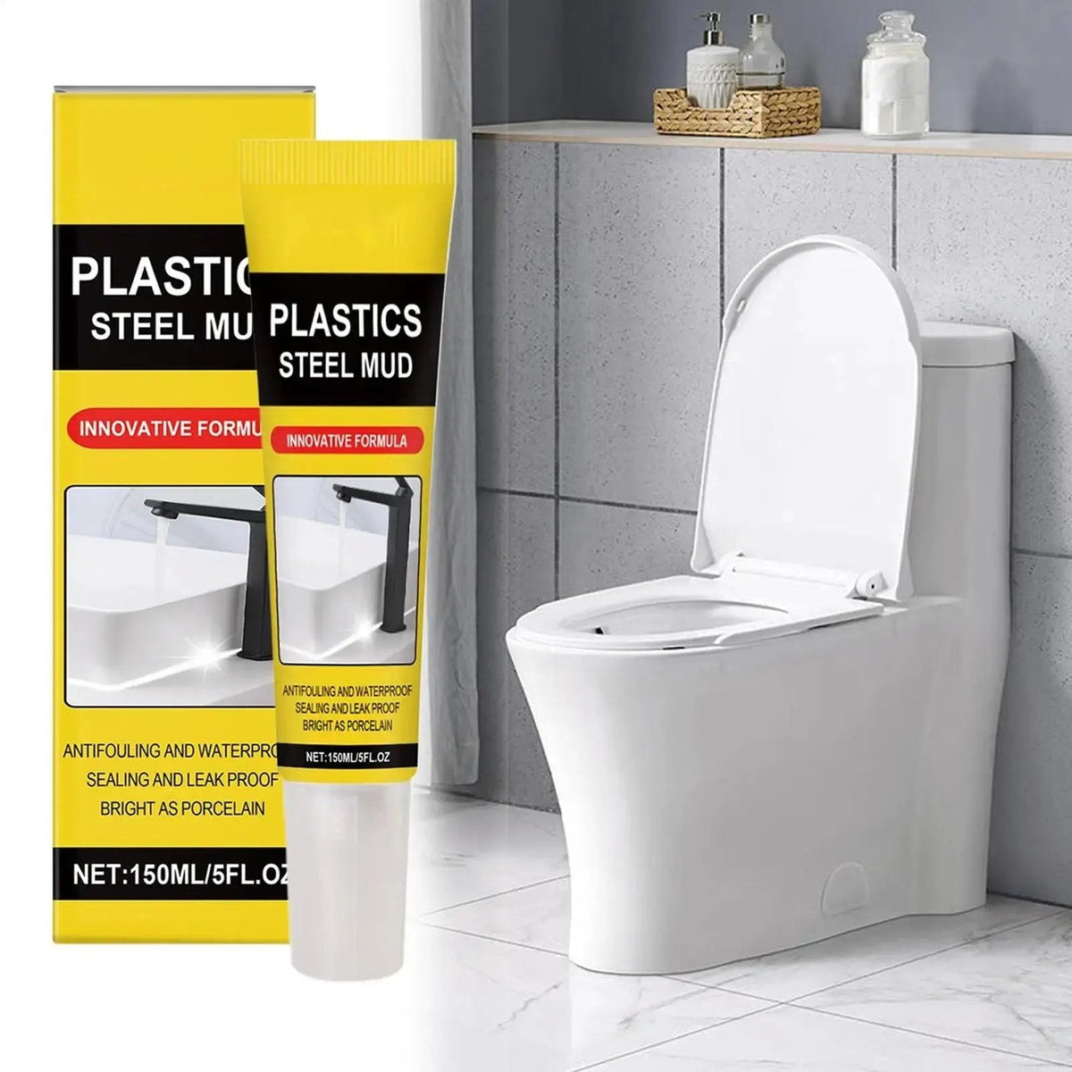 Joint Sealant Waterproof & Mold-Resistant Includes Precision Scraper 125 Ml