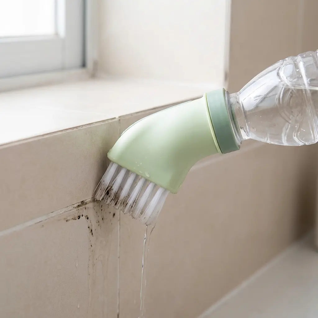 Joint & Track Cleaning Brush Bottle-Attachable Angled Brush Head