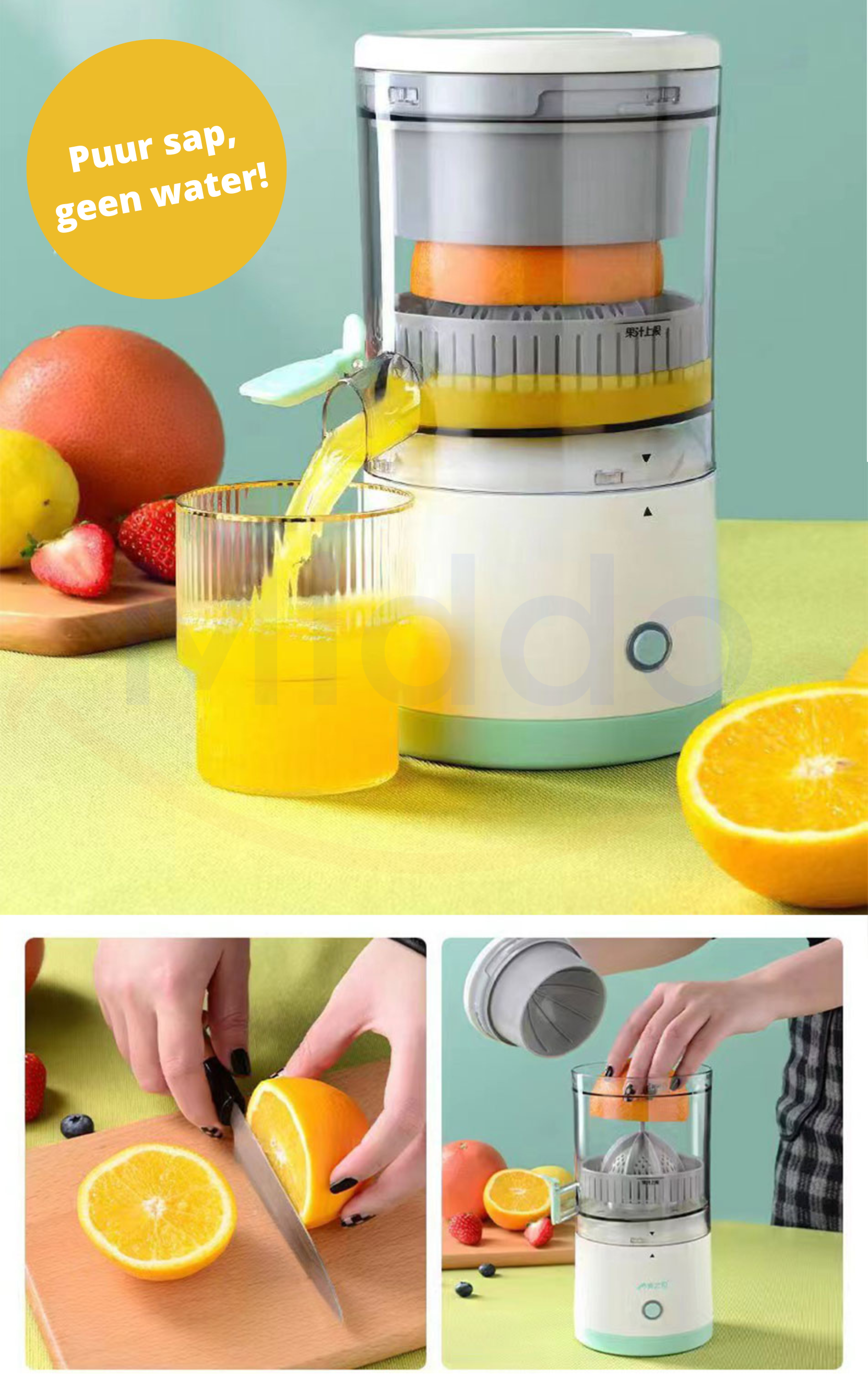 Juicer Cordless Stainless Steel Blades & Powerful Motor
