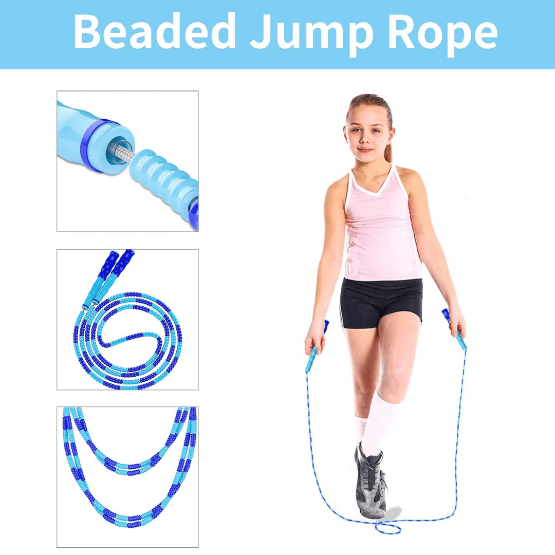 Jump Rope Beaded Chain Tangle-Free Adjustable Length