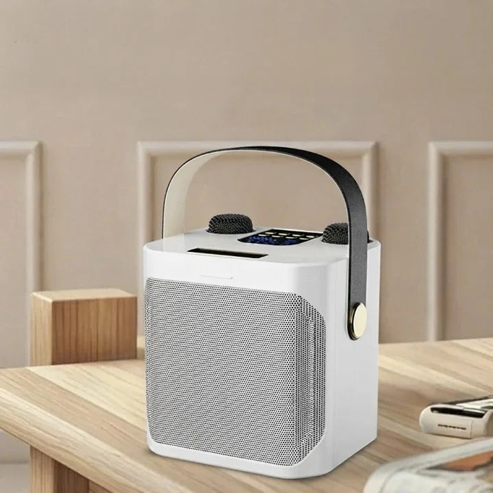 Karaoke Speaker 360-Degree Sound & Dual Wireless Microphones
