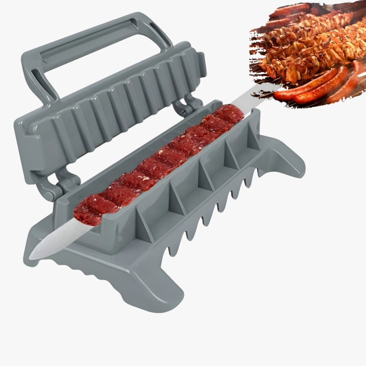 Kebab Maker Quick-Press Even Skewers Dishwasher Safe