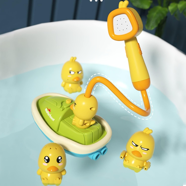 Kids Bath Toy Battery-Powered Spraying Ducks Suction Cup