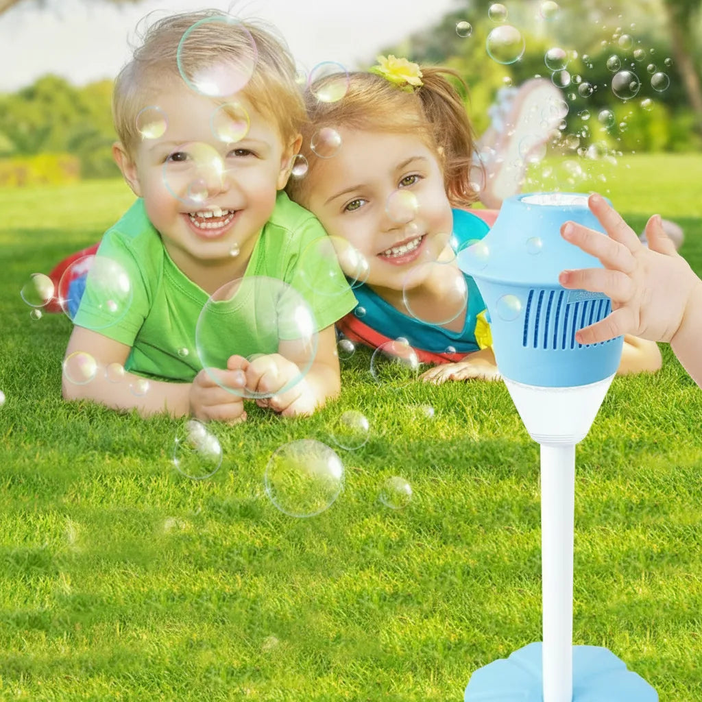 Kids Bubble Machine 20,000 Bubbles Per Minute Adjustable Stand